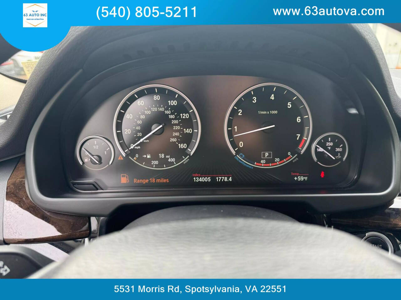 2014 BMW X5 for sale at 63 Auto Inc in Spotsylvania, VA