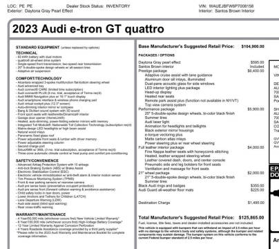 2023 Audi e-tron GT quattro Prestige