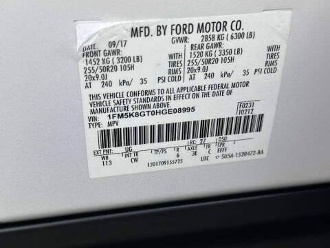 2017 Ford Explorer Sport
