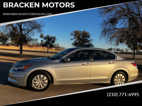 2011 Honda Accord for sale at BRACKEN MOTORS in San Antonio TX