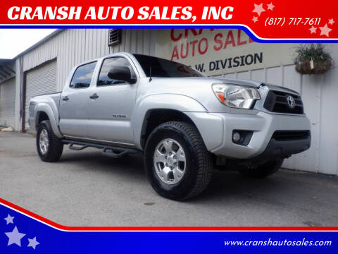 2013 Toyota Tacoma for sale at CRANSH AUTO SALES, INC in Arlington TX