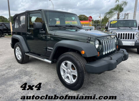 2011 Jeep Wrangler for sale at AUTO CLUB OF MIAMI, INC in Miami FL