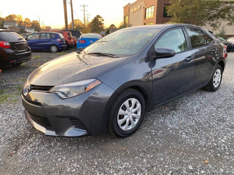 2016 Toyota Corolla for sale at CRC Auto Sales in Fort Mill SC