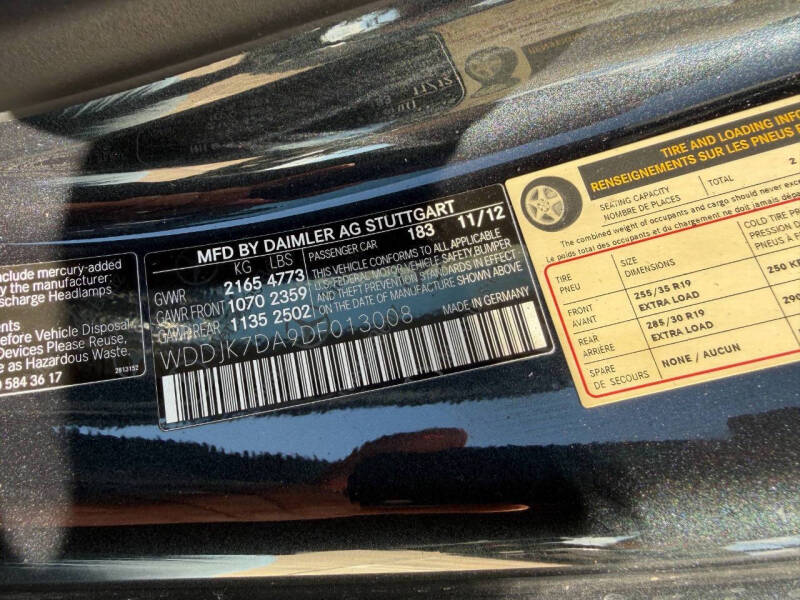 2013 Mercedes-Benz SL-Class SL 550