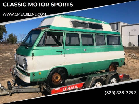 1969 Dodge Sportsman FAMILY VAN for sale at CLASSIC MOTOR SPORTS in Winters TX