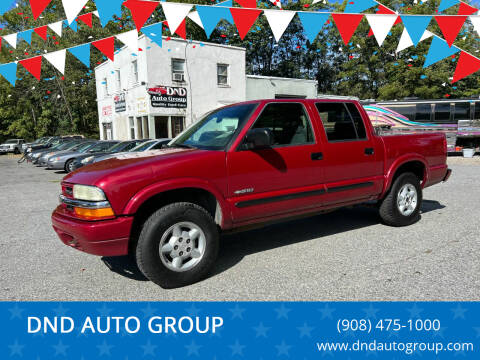 2004 Chevrolet S-10 for sale at DND AUTO GROUP in Belvidere NJ