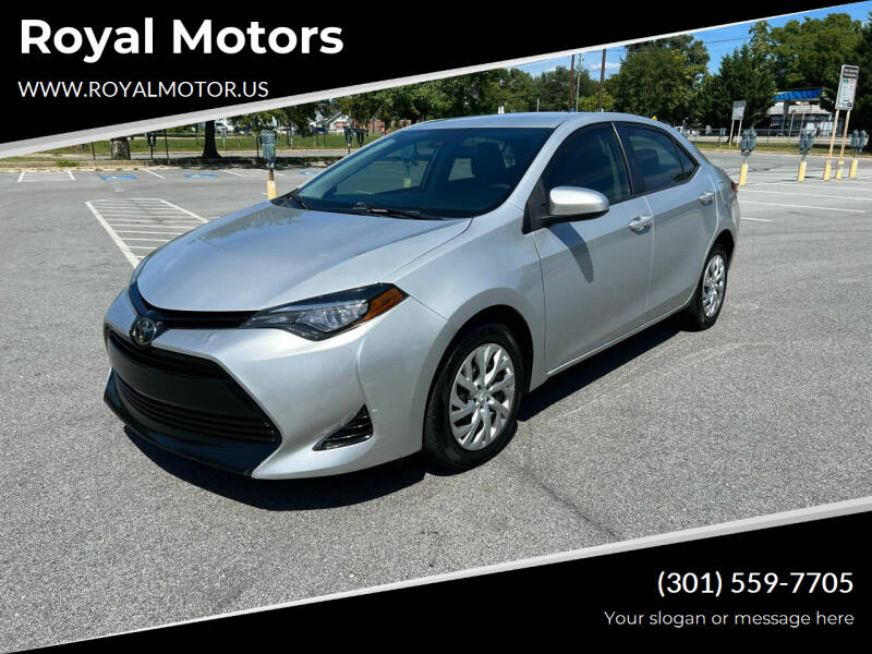 2017 Toyota Corolla for sale at Royal Motors in Hyattsville MD