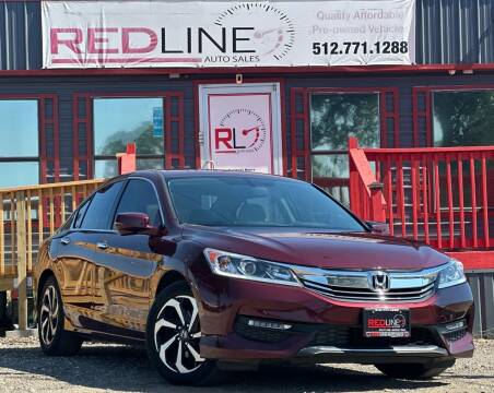 2016 Honda Accord for sale at REDLINE AUTO SALES LLC in Cedar Creek TX