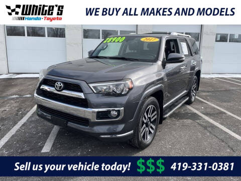 2017 Toyota 4Runner for sale at White's Honda Toyota of Lima in Lima OH
