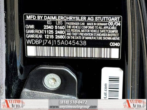 2005 Mercedes-Benz CL-Class CL 55 AMG