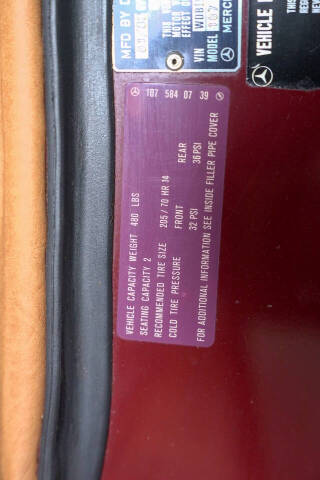 1982 Mercedes-Benz 380-Class 380 SL