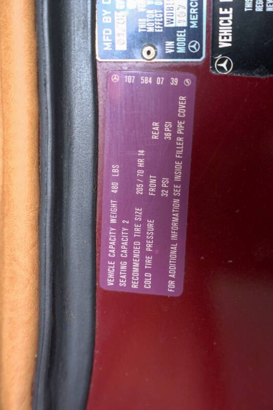 1982 Mercedes-Benz 380-Class 380 SL