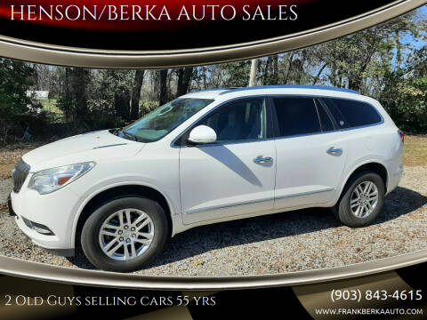 2014 Buick Enclave for sale at HENSON/BERKA AUTO SALES in Gilmer TX