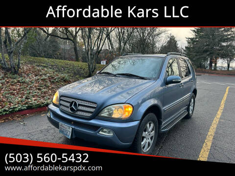 2005 Mercedes-Benz M-Class for sale at Affordable Kars LLC in Portland OR