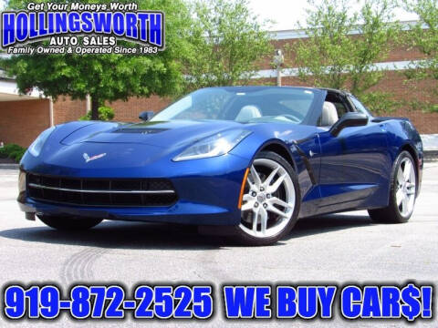 2017 Chevrolet Corvette for sale at Hollingsworth Auto Sales in Raleigh NC