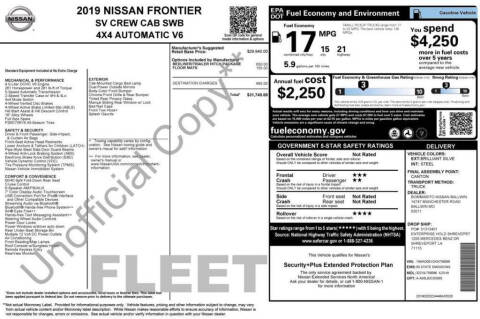 2019 Nissan Frontier