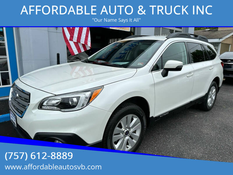 2017 Subaru Outback for sale at AFFORDABLE AUTO & TRUCK INC in Virginia Beach VA
