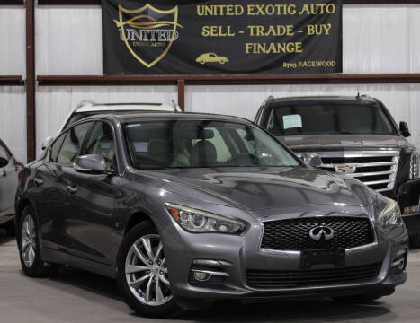 2015 Infiniti Q50 for sale at United Exotic Auto in Houston TX