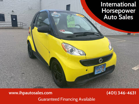 2013 Smart fortwo for sale at International Horsepower Auto Sales in Warwick RI