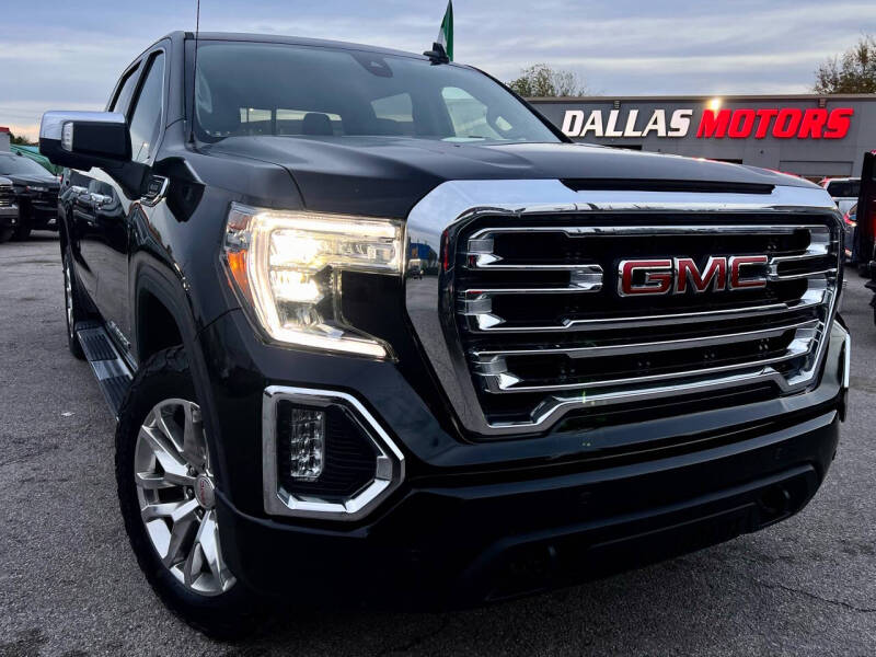 Used 2021 GMC Sierra 1500 SLT with VIN 3GTU9DET7MG139464 for sale in Garland, TX