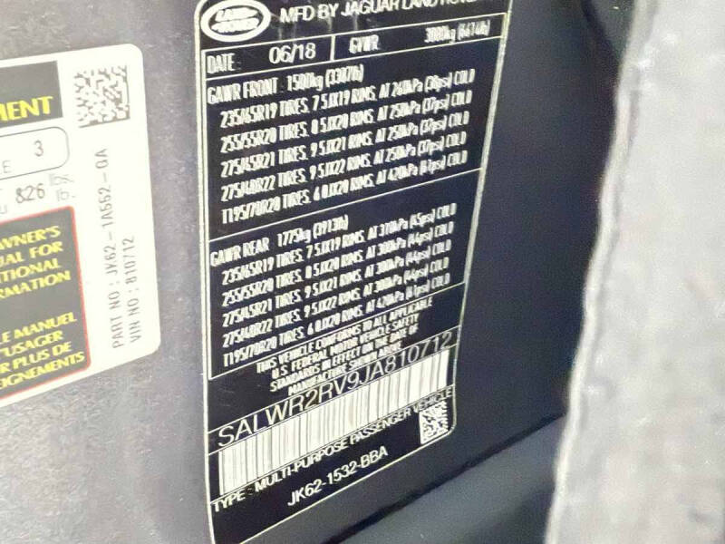 2018 Land Rover Range Rover Sport HSE