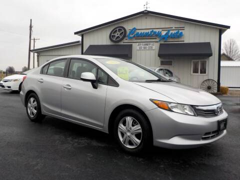2012 Honda Civic for sale at Country Auto in Huntsville OH