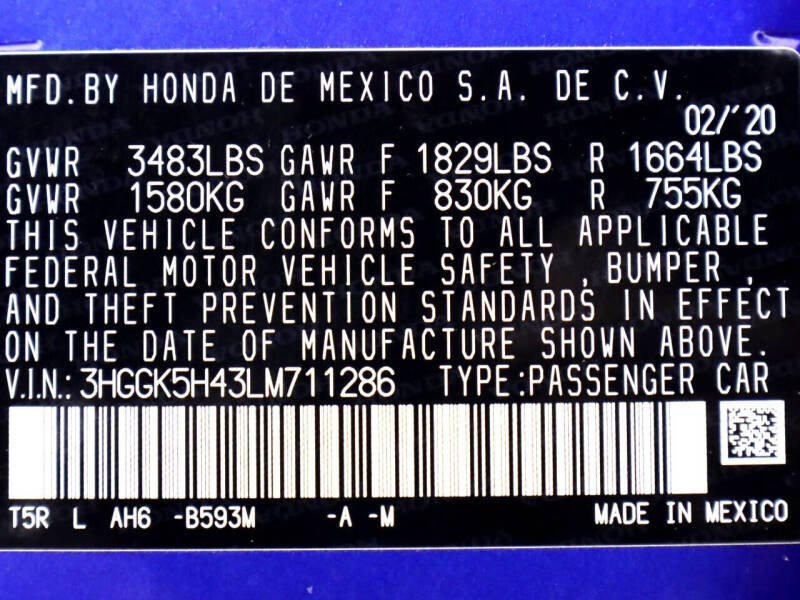 2020 Honda Fit LX