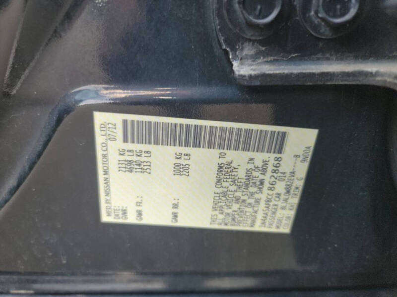 2012 Nissan Maxima 3.5 S