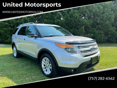 2013 Ford Explorer for sale at United Motorsports in Virginia Beach VA