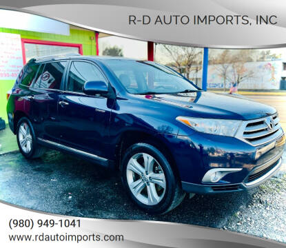 2012 Toyota Highlander for sale at R-D AUTO IMPORTS, Inc in Charlotte NC