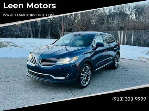 2017 Lincoln MKX for sale at Leen Motors in Merriam KS