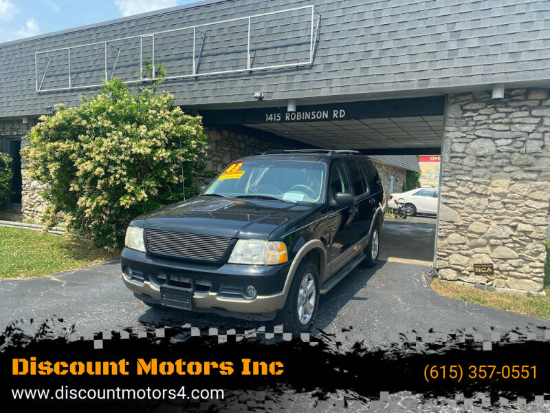 2003 Ford Explorer for sale at Discount Motors Inc in Old Hickory TN