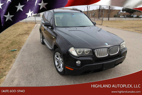 2008 BMW X3 for sale at Highland Autoplex, LLC in Dallas TX