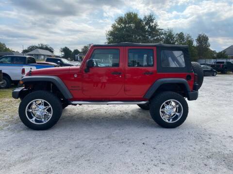 2015 Jeep Wrangler Unlimited for sale at M & W Sales LLC in Heath Springs SC