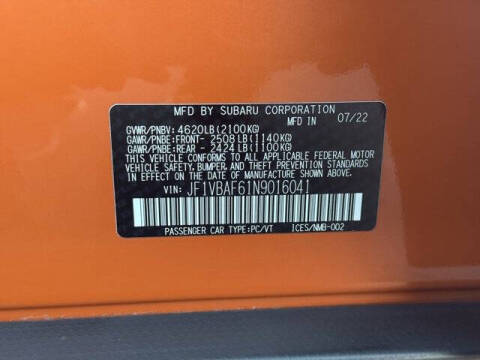 2022 Subaru WRX Premium