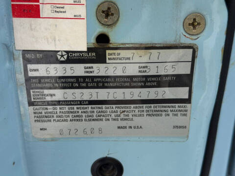 1977 Chrysler New Yorker