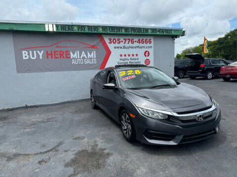 2018 Honda Civic for sale at Buy Here Miami Auto Sales in Miami FL