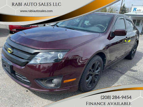 2012 Ford Fusion for sale at RABI AUTO SALES LLC in Garden City ID