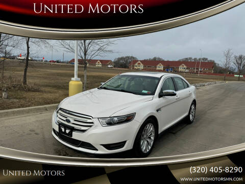 2018 Ford Taurus for sale at United Motors in Saint Cloud MN