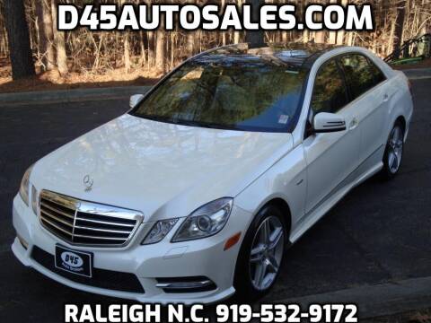 2012 Mercedes-Benz E-Class for sale at D45 Auto Brokers in Raleigh NC