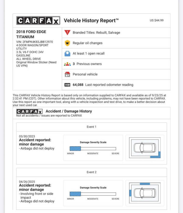 2018 Ford Edge Titanium