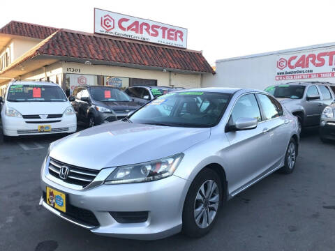 2013 Honda Accord for sale at CARSTER in Huntington Beach CA