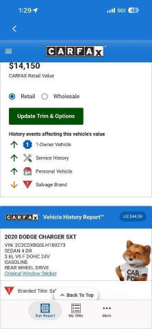 2020 Dodge Charger SXT