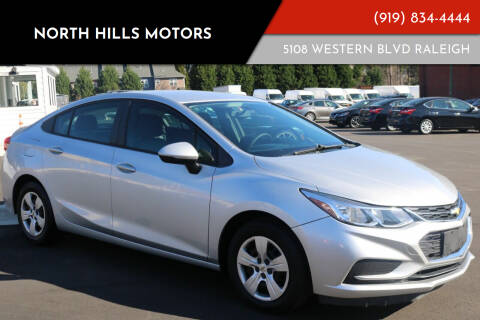 2016 Chevrolet Cruze for sale at NORTH HILLS MOTORS in Raleigh NC