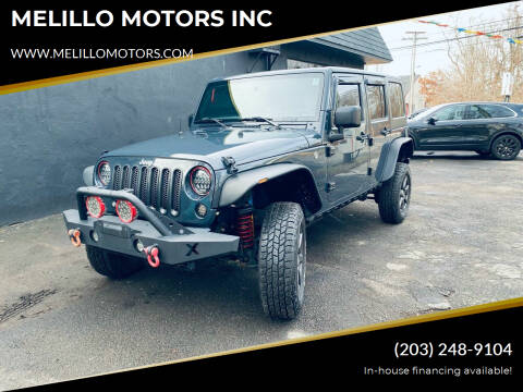 2016 Jeep Wrangler Unlimited for sale at MELILLO MOTORS INC in North Haven CT