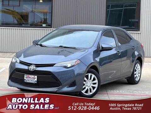 2017 Toyota Corolla for sale at Bonillas Auto Sales in Austin TX
