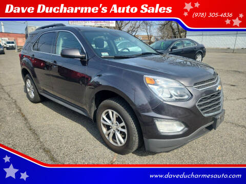 2016 Chevrolet Equinox for sale at Dave Ducharme's Auto Sales in Lowell MA