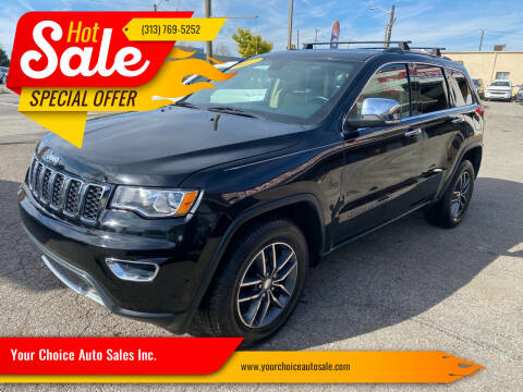 2017 Jeep Grand Cherokee for sale at Your Choice Auto Sales Inc. in Dearborn MI