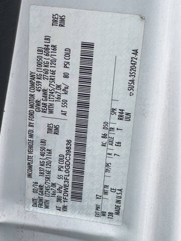 2016 Ford E-Series E-350 SD