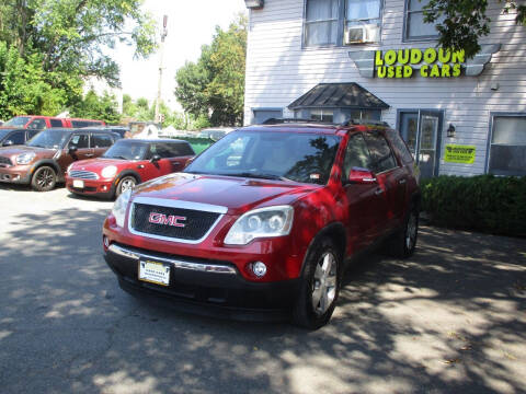 2012 GMC Acadia for sale at Loudoun Used Cars in Leesburg VA